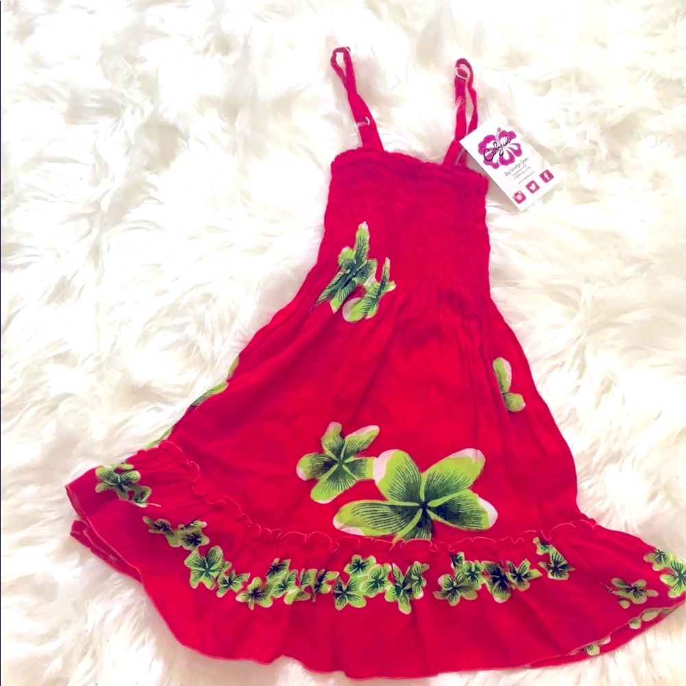 Caligirl Youth Plumeria Dress, Small - Picture 4 of 7